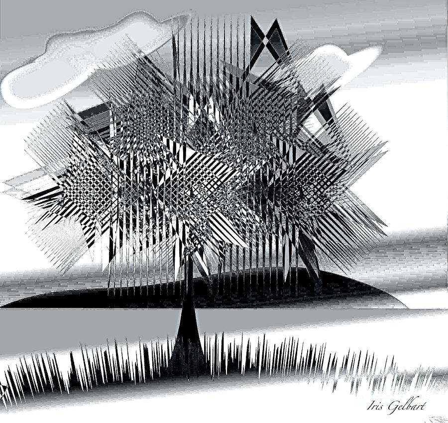 Tree Digital Art - A tree for all Seasons #1 by Iris Gelbart