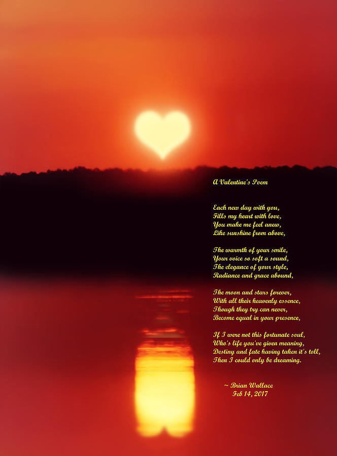 A Valentines Poem #2 Digital Art by Brian Wallace