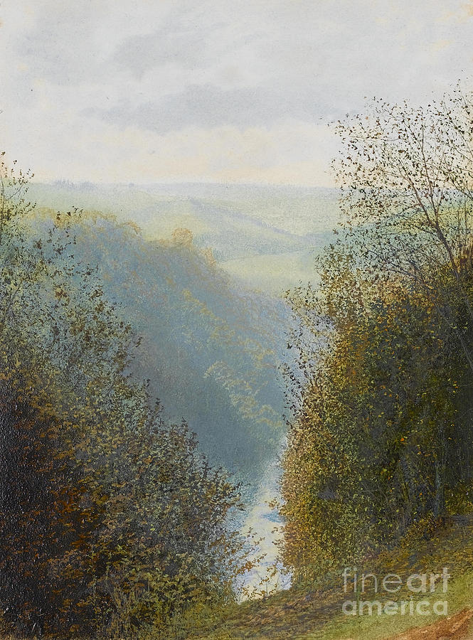 A Wooded Valley #1 Painting by Celestial Images