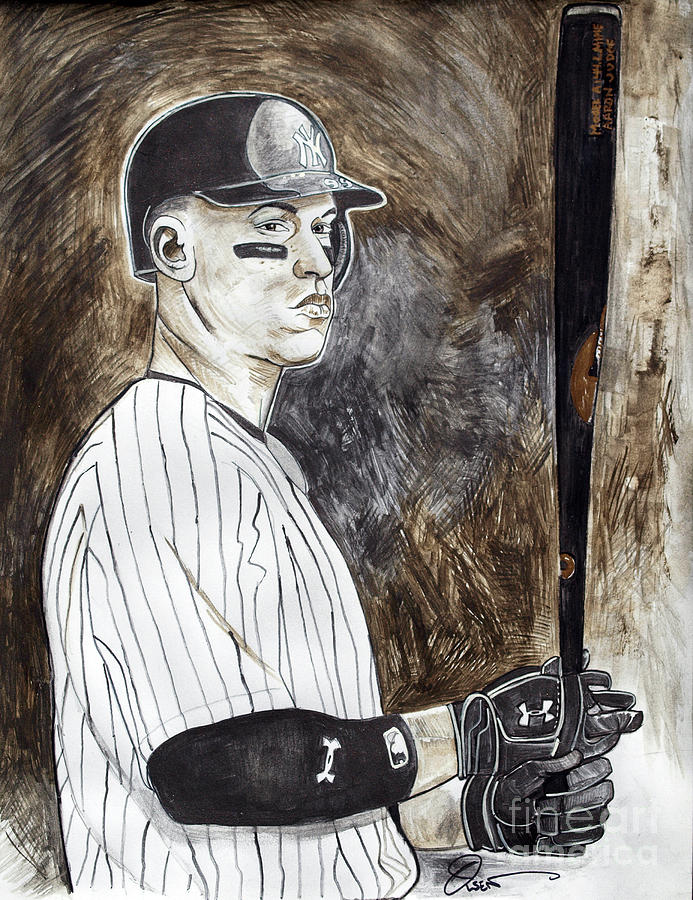 Aaron Judge Drawing by Dave Olsen