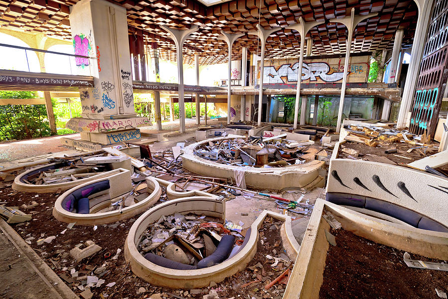 Abandoned and destructed luxury hotel interior #1 Photograph by Brch Photography