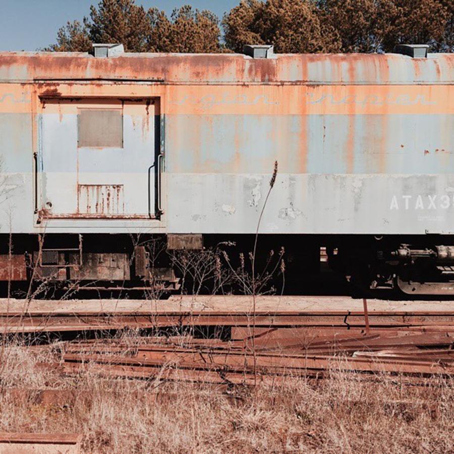 Train Photograph - Abandoned Rail Car #train #vintagerail #1 by David Boyd