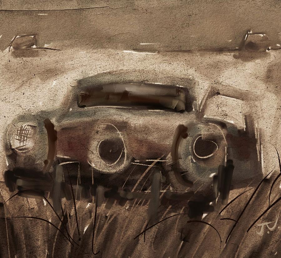 Abandoned Studebaker #1 Digital Art by Jim Vance