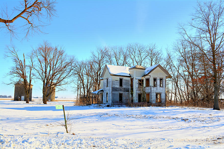 Abandoned Winter Farm 2 #1 Photograph by Bonfire Photography