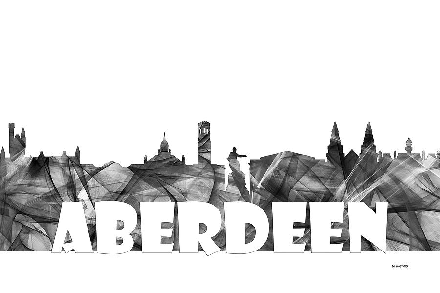 Aberdeen Scotland Skyline #1 Digital Art by Marlene Watson