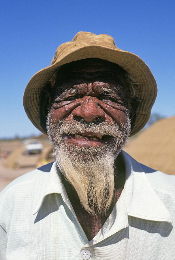 Aboriginal man in the Outback #1 Photograph by Buddy Mays
