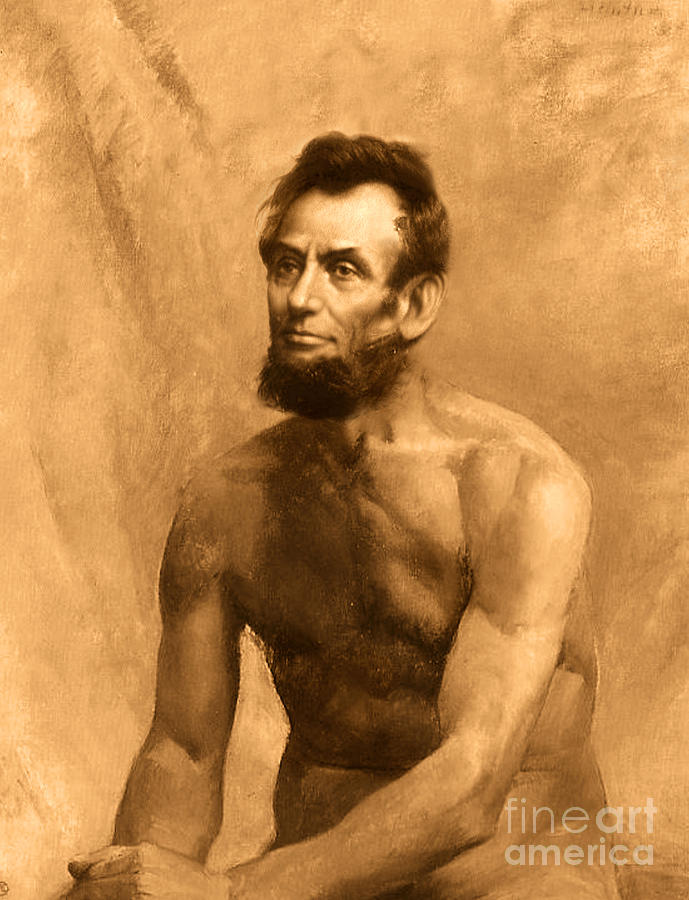 Abraham Lincoln Nude Painting By Karine Percheron Daniels Pixels