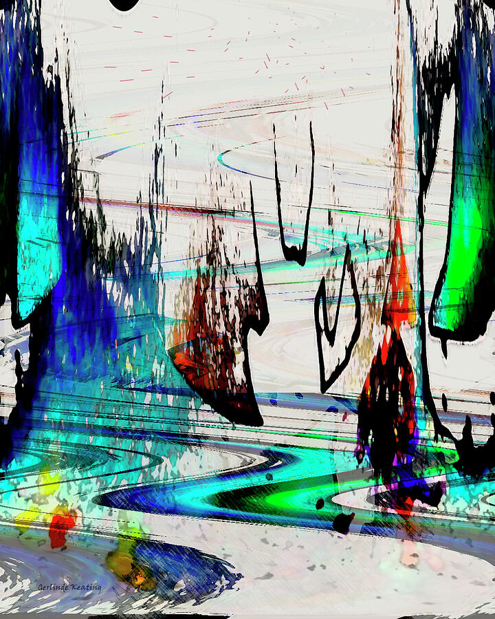 Abstract 1001 Painting by Gerlinde Keating - Galleria GK Keating Associates Inc Abstract 1001 Painting by Gerlinde Keating - Galleria GK Keating Associates Inc