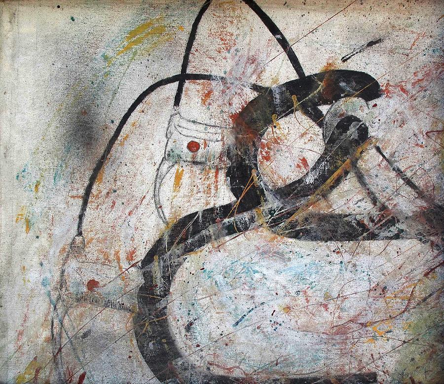 Abstract Painting - Abstract Bike #1 by Thomas Armstrong