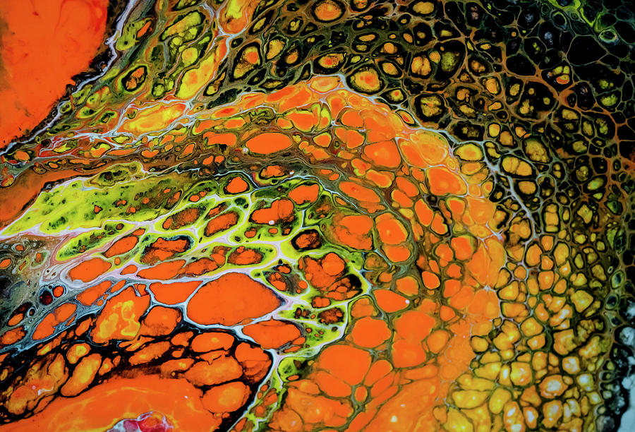 Abstract cellular painting Painting by Lilia D