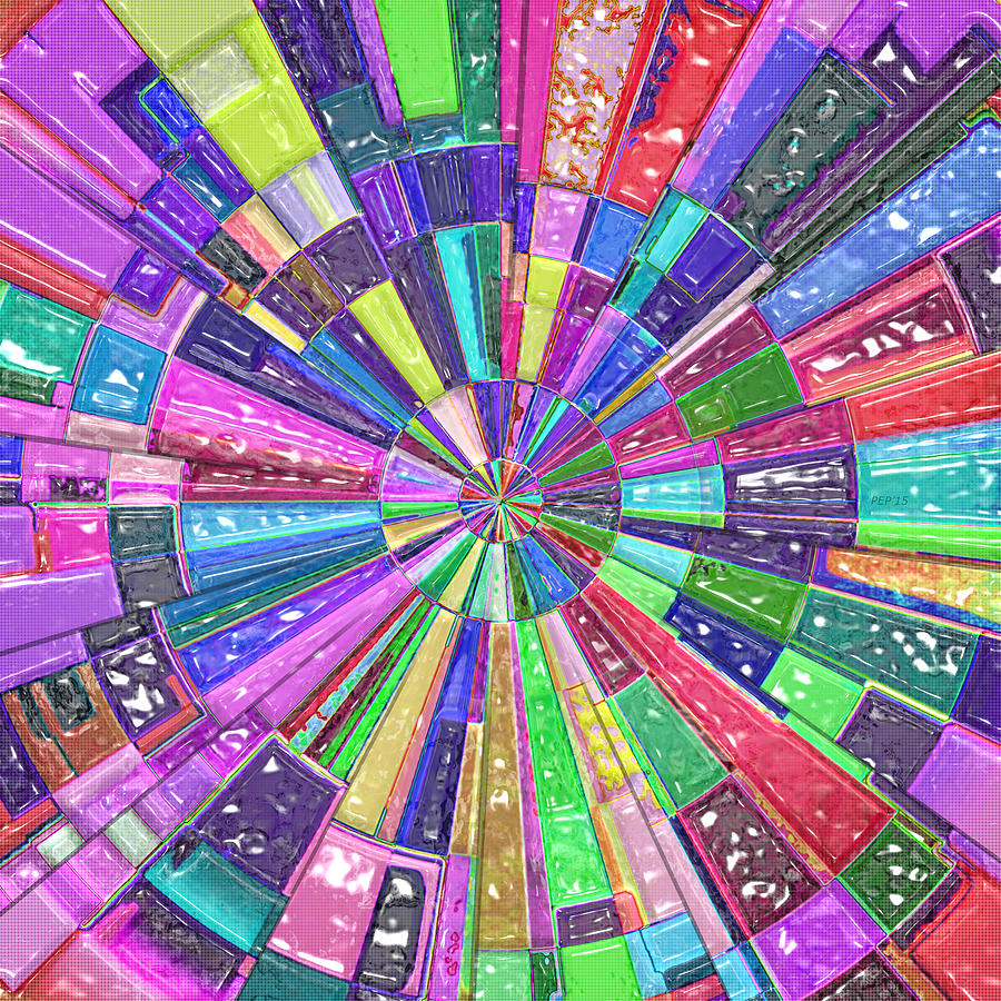 Abstract Color Wheel #1 Digital Art by Phil Perkins