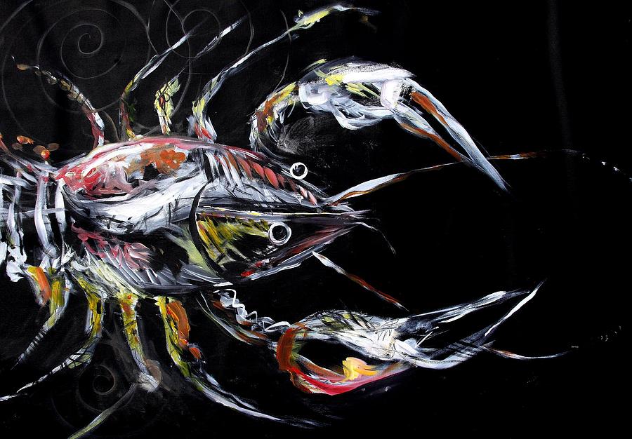Abstract Crawfish #1 Painting by J Vincent Scarpace