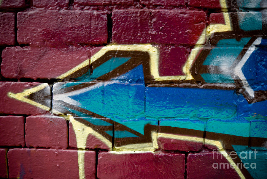 Abstract Graffiti arrow #1 Painting by Yurix Sardinelly