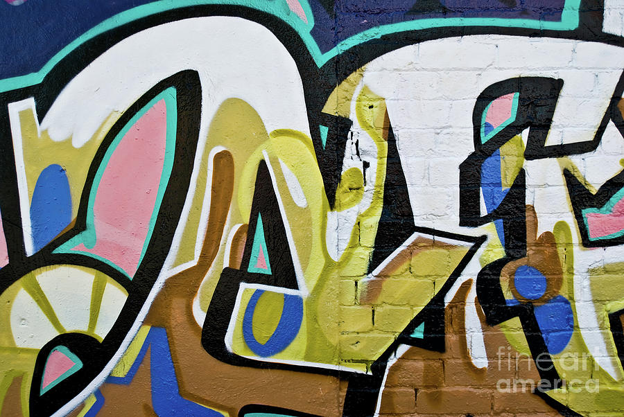 Abstract Graffiti Detail #1 Photograph by Yurix Sardinelly