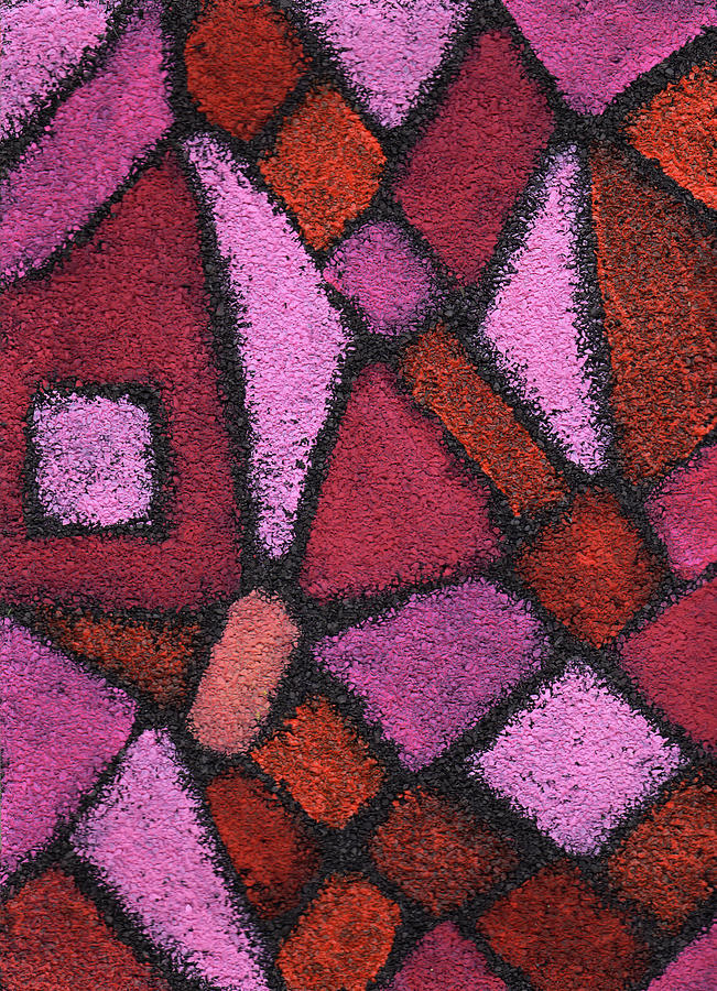 Abstract in Pink #1 Painting by Wayne Potrafka