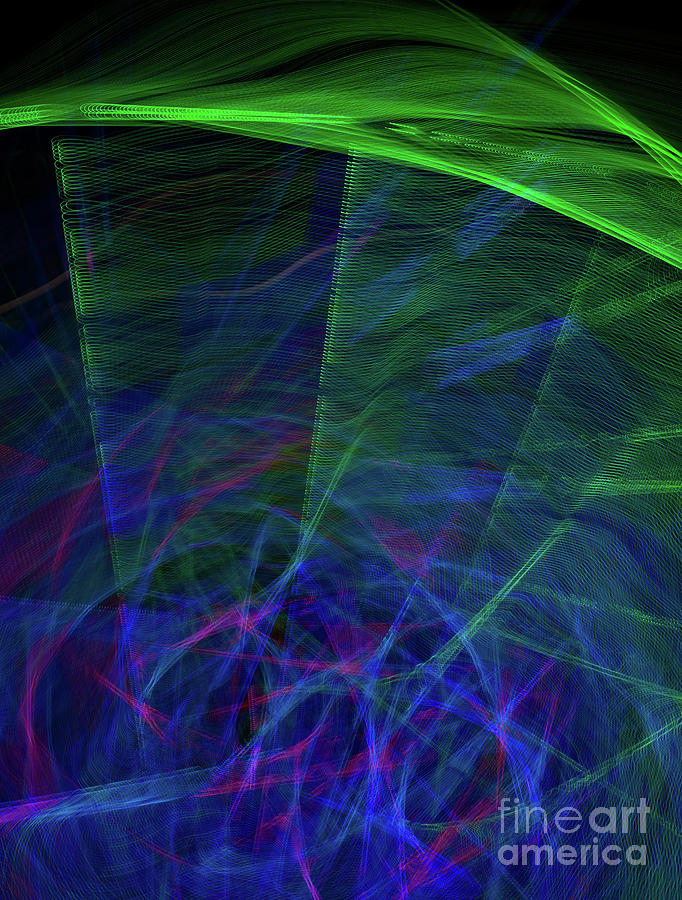 Abstract of colorful light in motion #1 Photograph by Anthony Totah