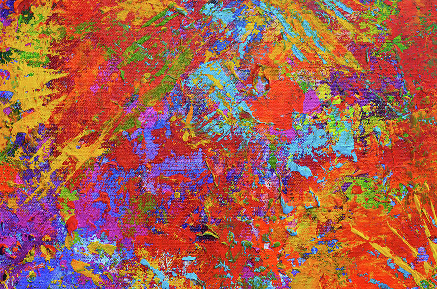 Modern Abstract Painting - Festival of Color No, 2 Painting by Patricia Awapara