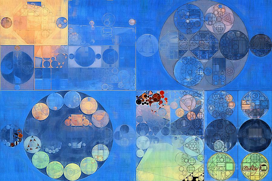 Abstract painting - Resolution blue #1 Digital Art by Vitaliy Gladkiy