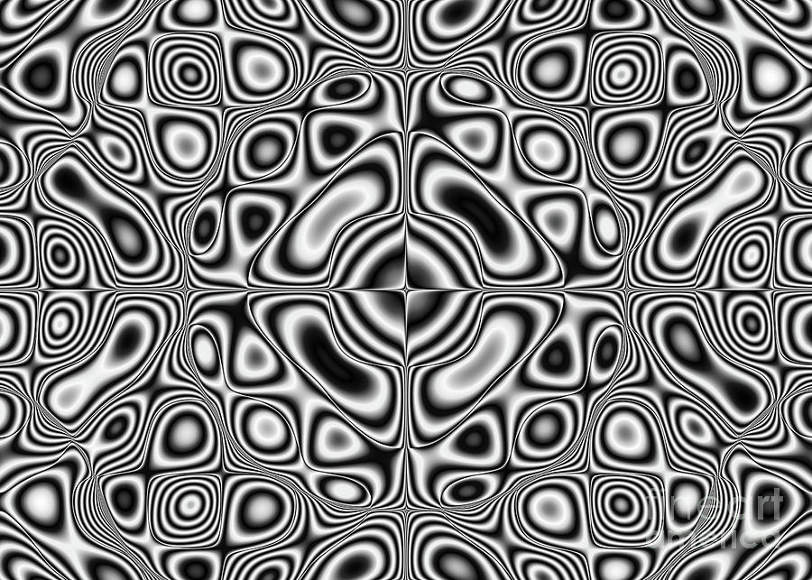 Abstract Digital Art - Abstract pattern - kaleidoscopic pattern #1 by Michal Boubin
