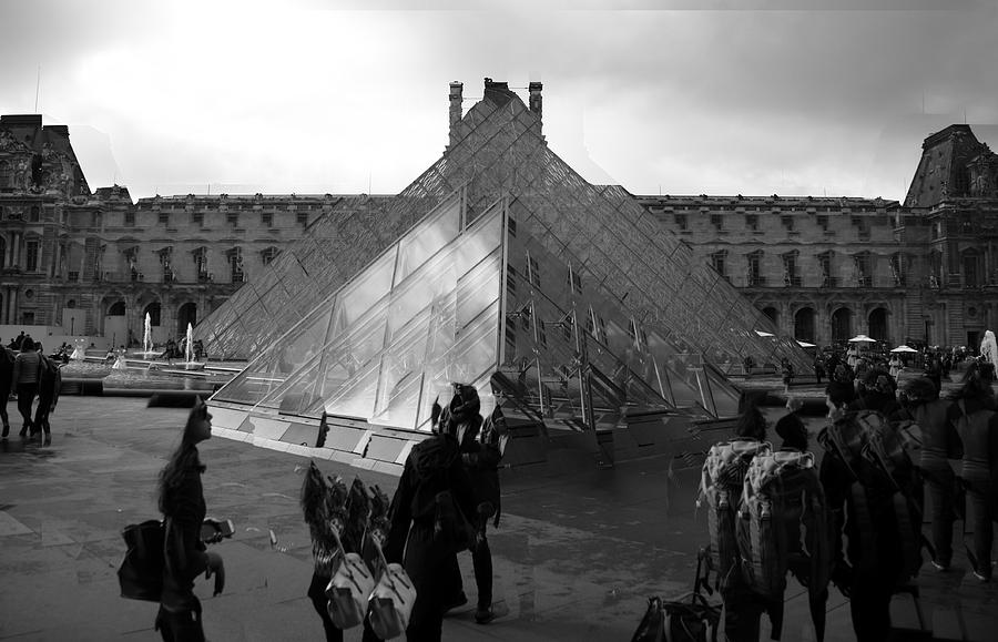 Paris Photograph - Abstract Photography- The Louvre Paris #2 by Vinod Madhok