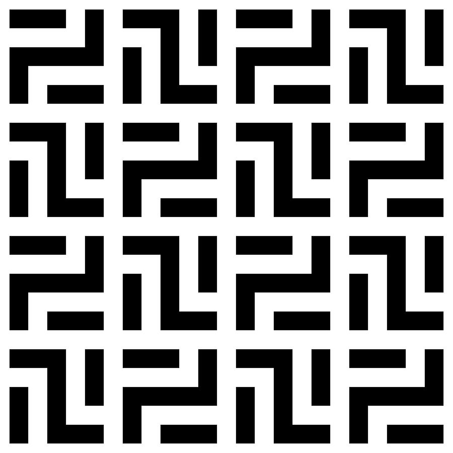 Abstract Seamless Pattern Background Maze Of Black Geometric