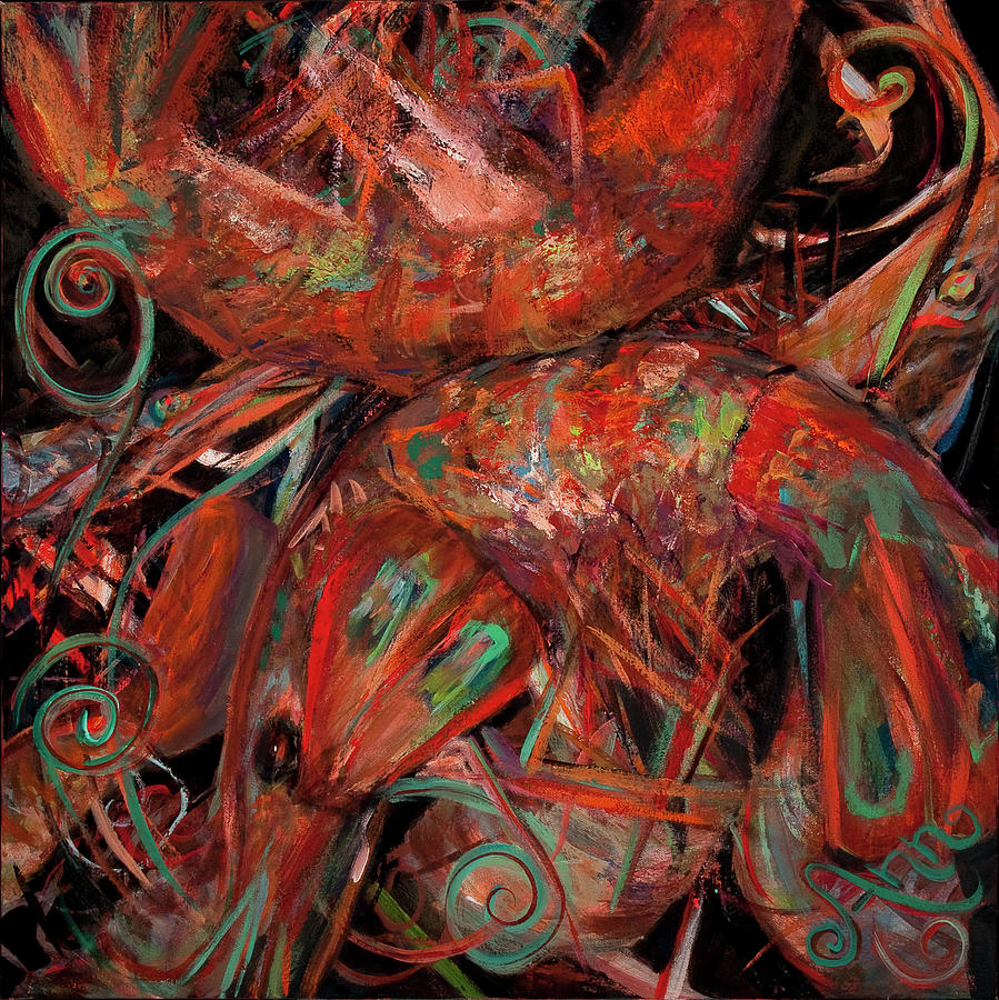 Abstract Shrimp Painting