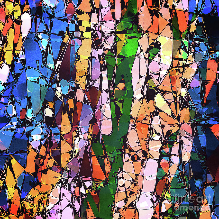 Abstract Stained Glass #1 Digital Art by Phil Perkins