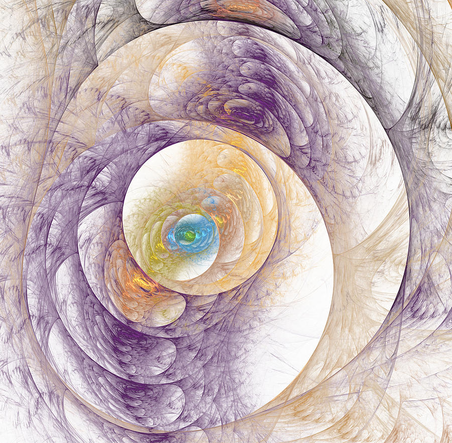 Abstract Digital Art - Abstract Storm #1 by Svetlana Yelkovan