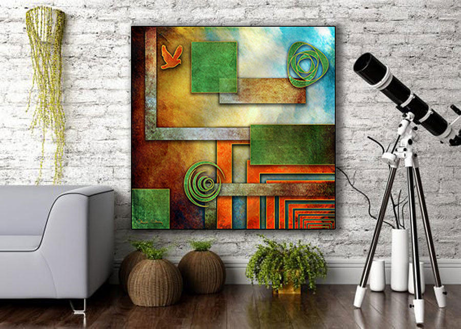 Abstraction 2 Canvas Digital Art by Chuck Staley