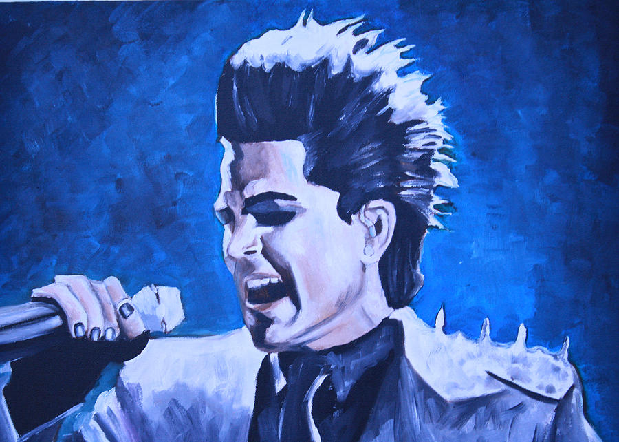 Adam Lambert #1 Painting by Mikayla Ziegler