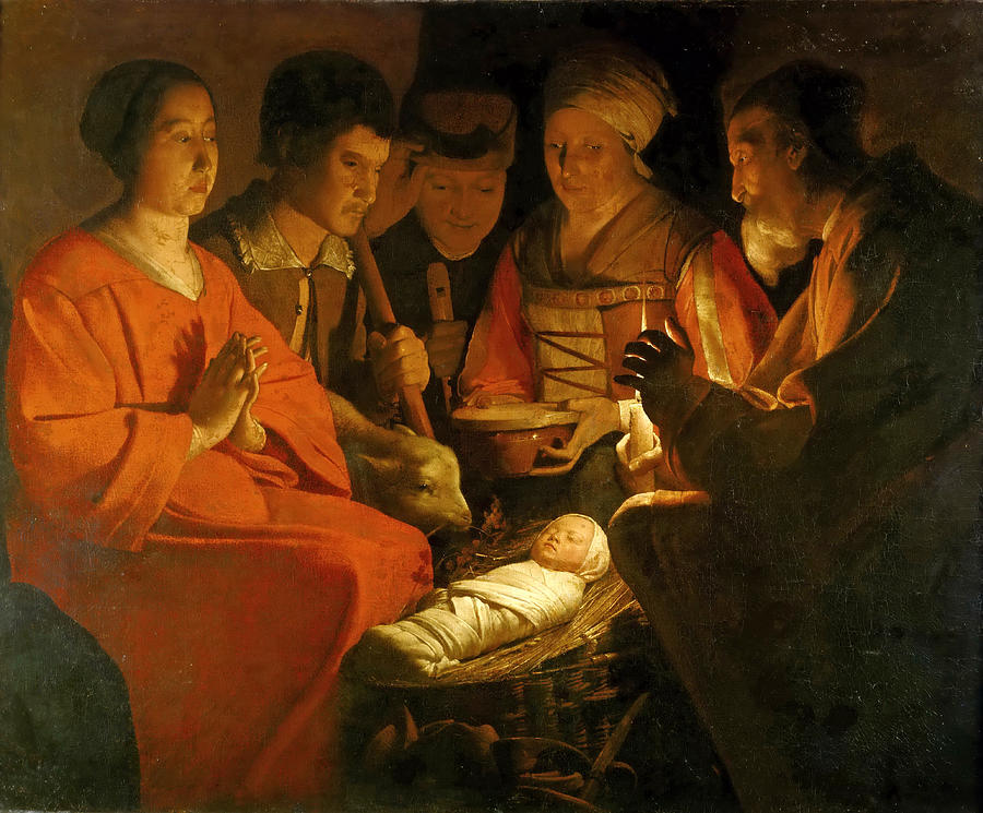 georges de la tour adoration of the shepherds