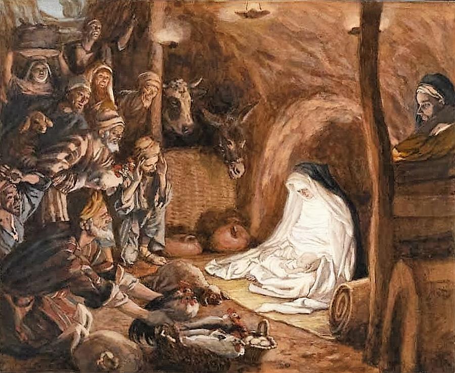 Adoration of the Shepherds Painting by Tissot