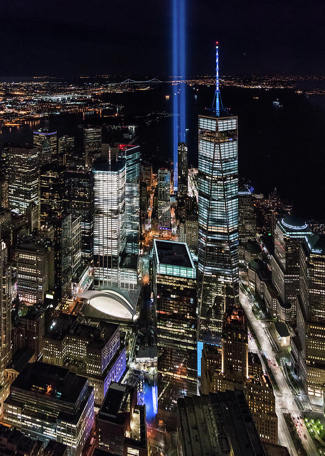 Aerial Tribute in Light #1 Photograph by Michael Lee