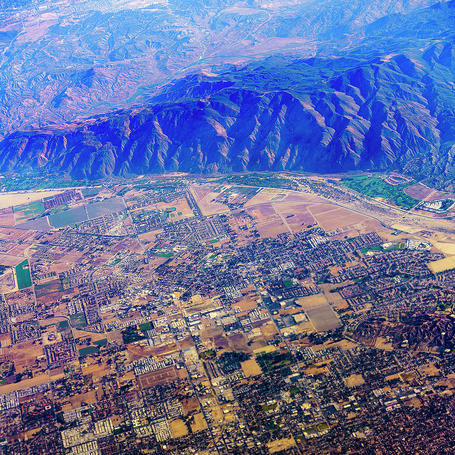 Aerial Photograph - Aerial USA. Los Angeles, California by Alex Potemkin