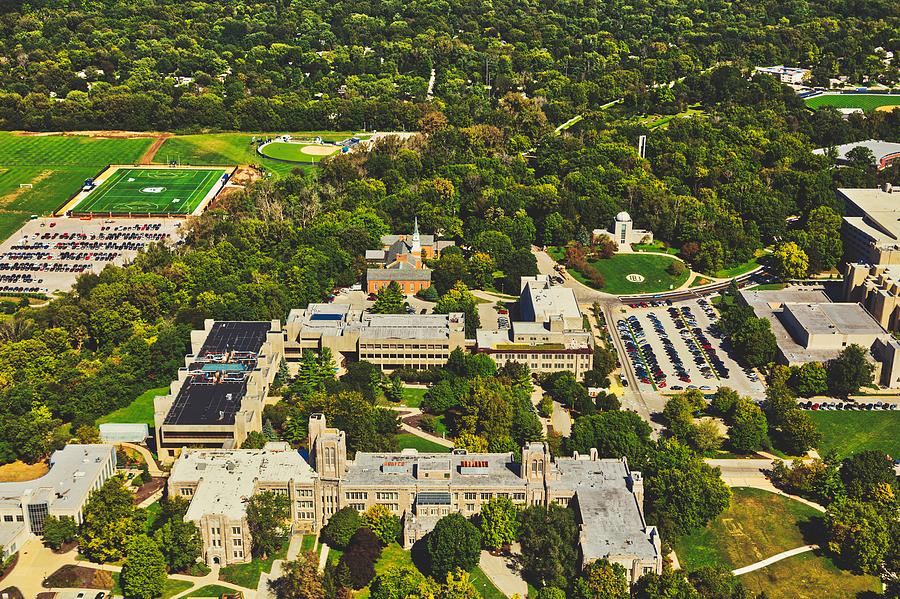 Aerial View Of Butler University Photograph by Mountain Dreams - Pixels