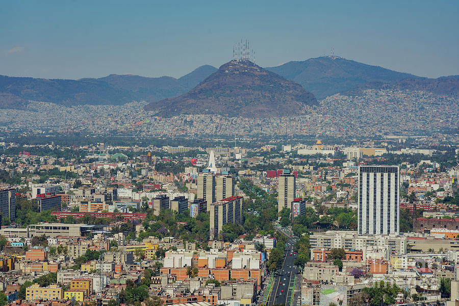 Aerial view of Mexico cityscape Photograph by Chon Kit Leong - Fine Art ...