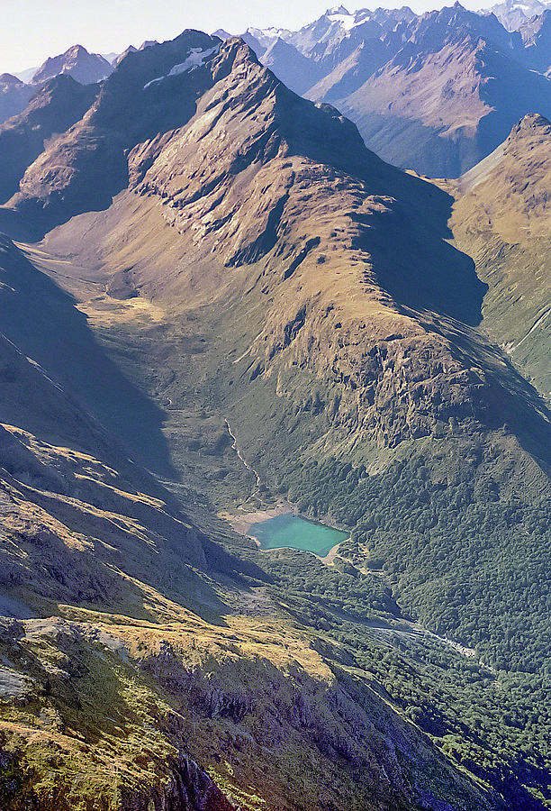 Aerial View of Milford Track #1 Photograph by Alan Toepfer