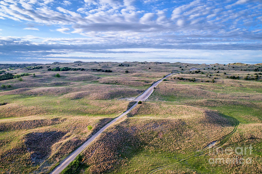 aerial view of Nebraska Sandhills  #1 Photograph by Marek Uliasz