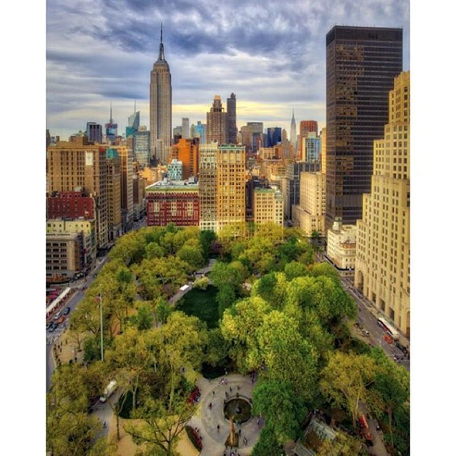 Empire Photograph - Aerial View To The Flatiron District #1 by Susan Candelario