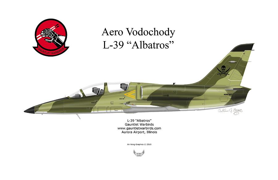 Aero Vodochody L-39 Albatros #2 Digital Art by Arthur Eggers