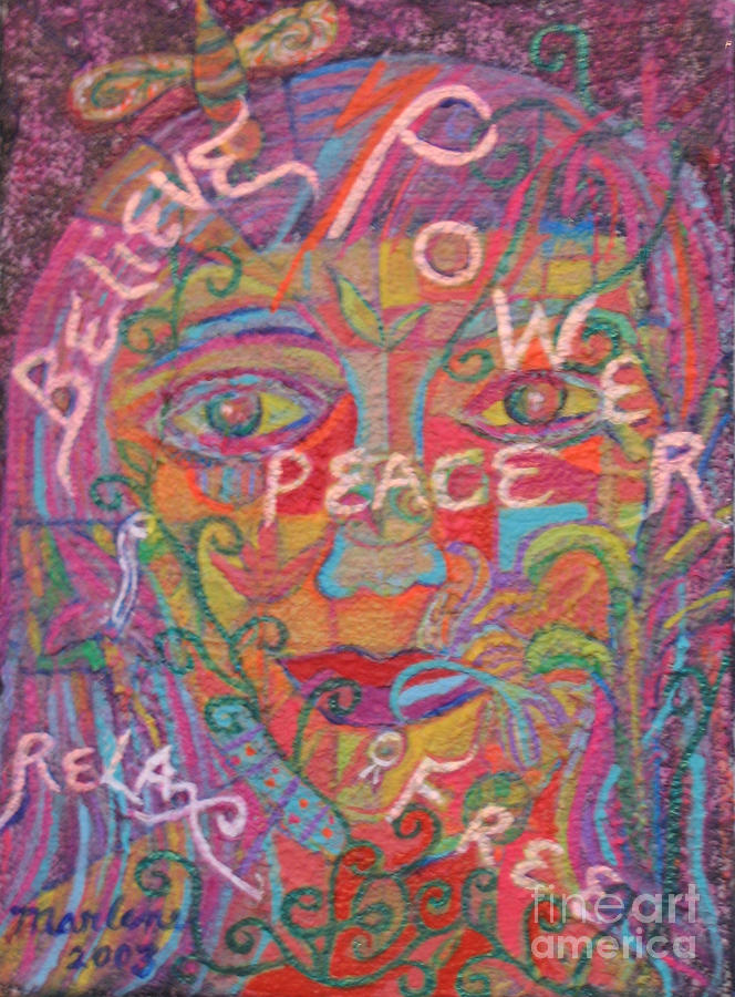 Affirmations #1 Painting by Marlene Robbins