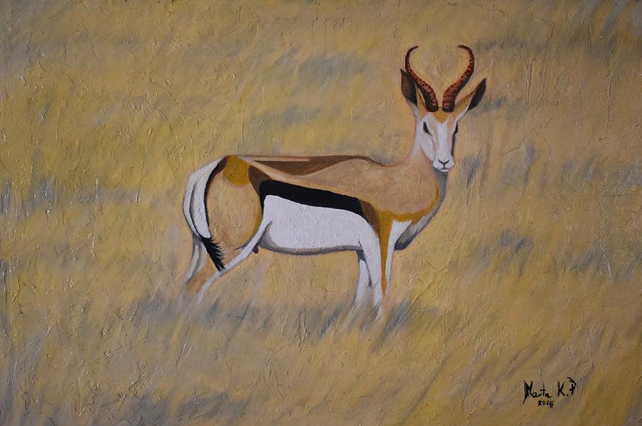 African Antelope Painting