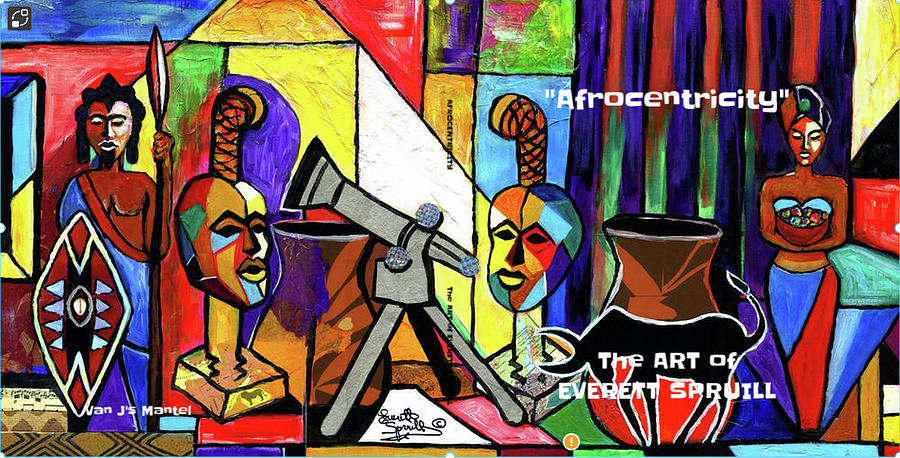 AFROCENTRICITY - Coffee Table Book #7 Mixed Media by Everett Spruill
