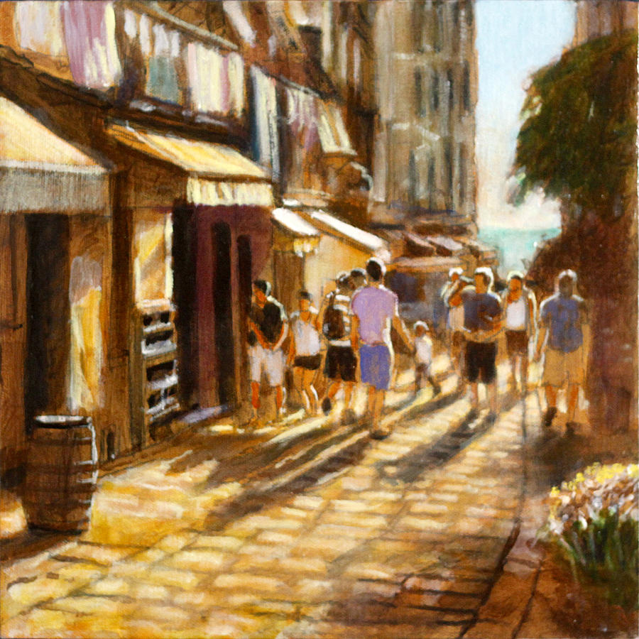 Afternoon Shadows #1 Painting by David Zimmerman