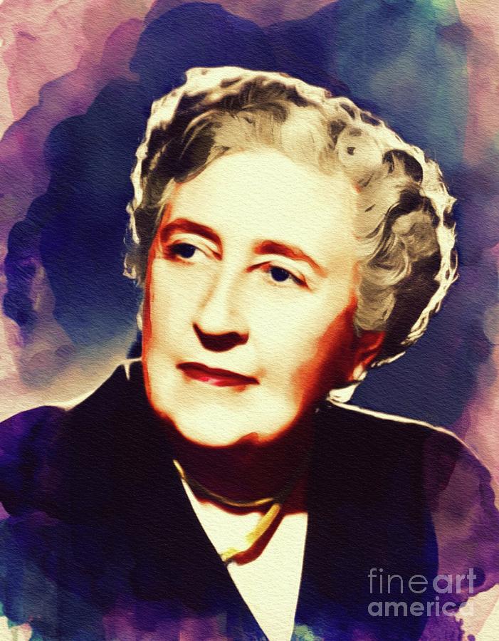 Agatha Christie, Literary Legend Painting