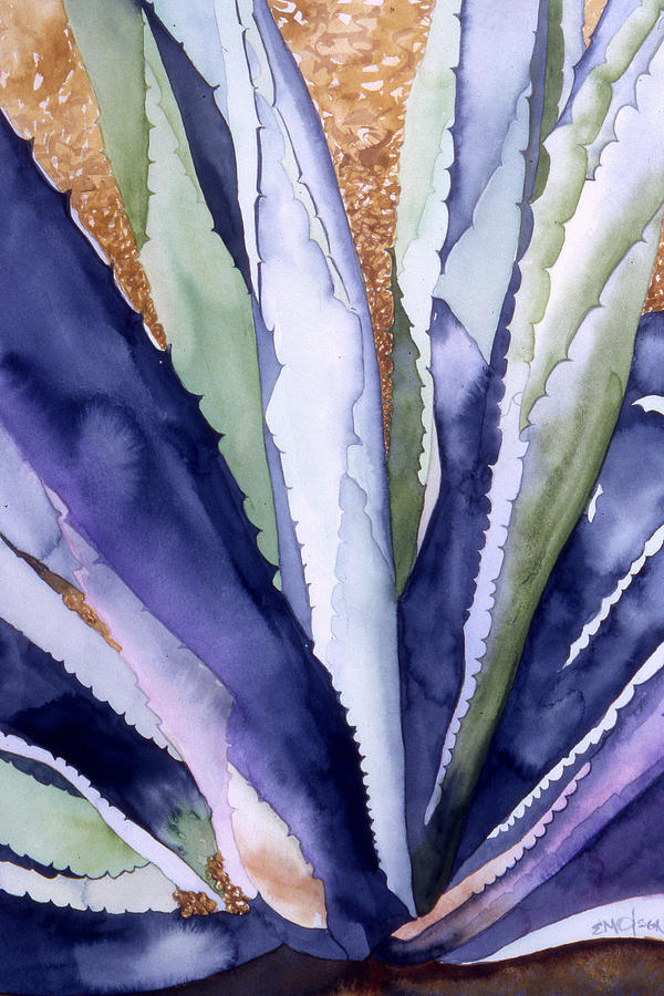 Landscape Painting - Agave 3 #1 by Eunice Olson