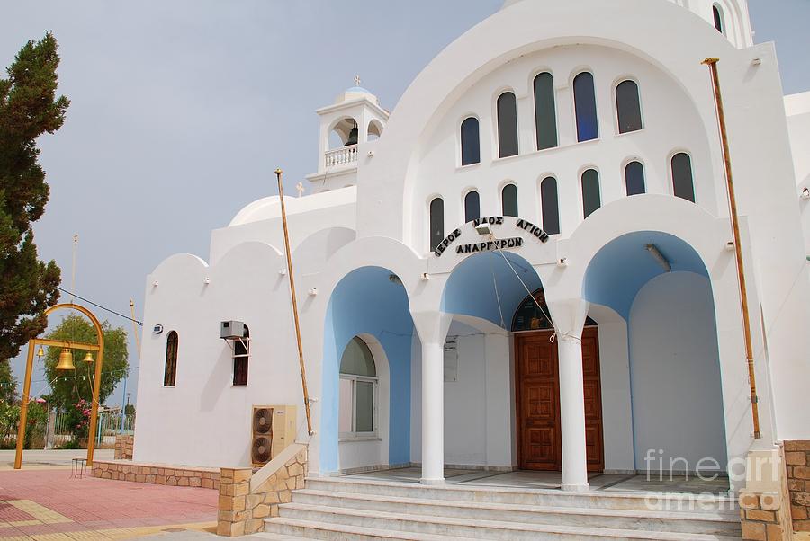Agioi Anargyroi church on Agistri #1 Photograph by David Fowler