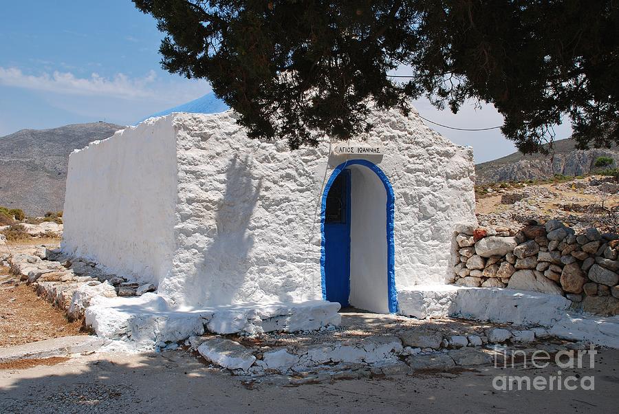 Agios Ioannis church on Tilos #1 Photograph by David Fowler