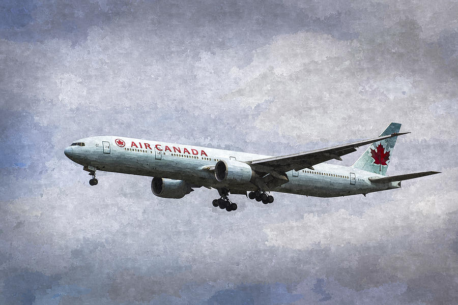 Air Canada Boeing 777 Art #2 Photograph by David Pyatt