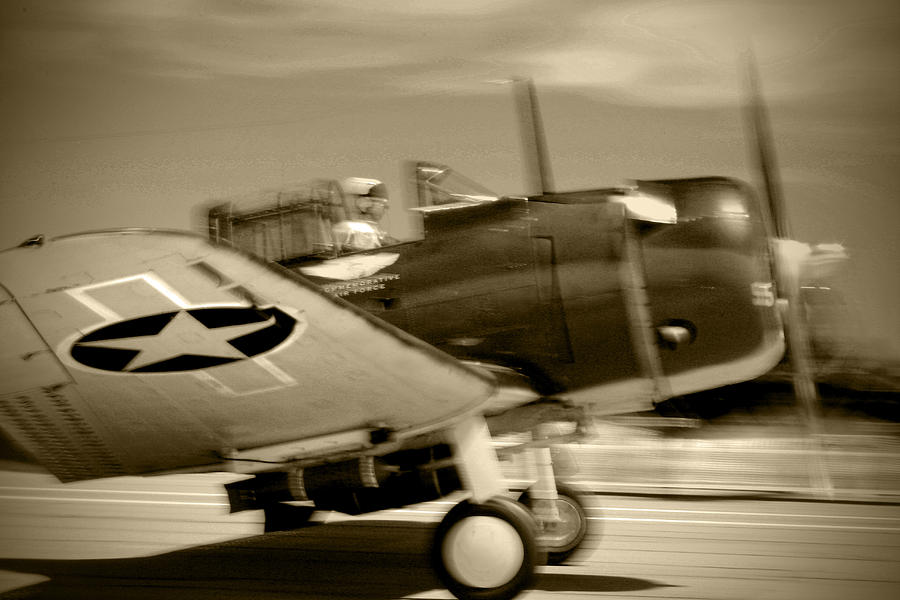 Black And White Photograph - Air Force #1 by Barbara Teller